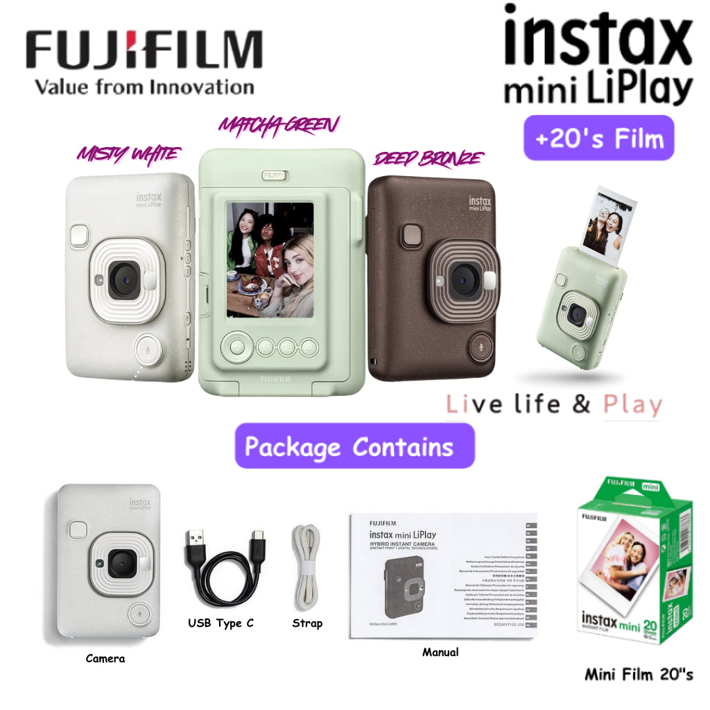 Fujifilm Instax Mini LiPlay Hybrid Instant Camera