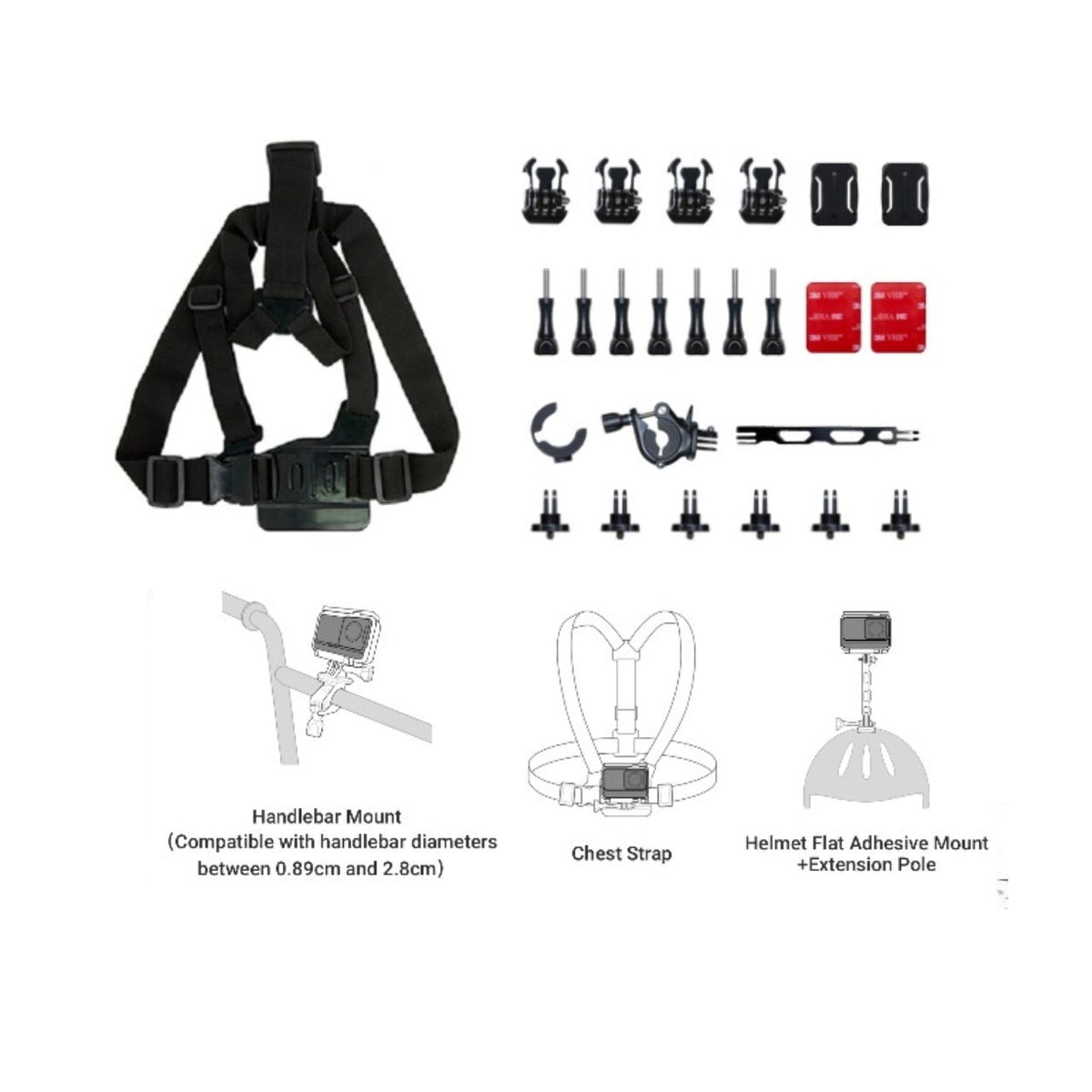 Insta360 Bike Bundle for X4 Air/GO Ultra/X5/Ace Pro 2/X4/GO 3S/Ace Pro/Ace/GO 3/X3
