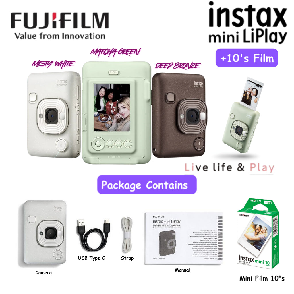 Fujifilm Instax Mini LiPlay Hybrid Instant Camera