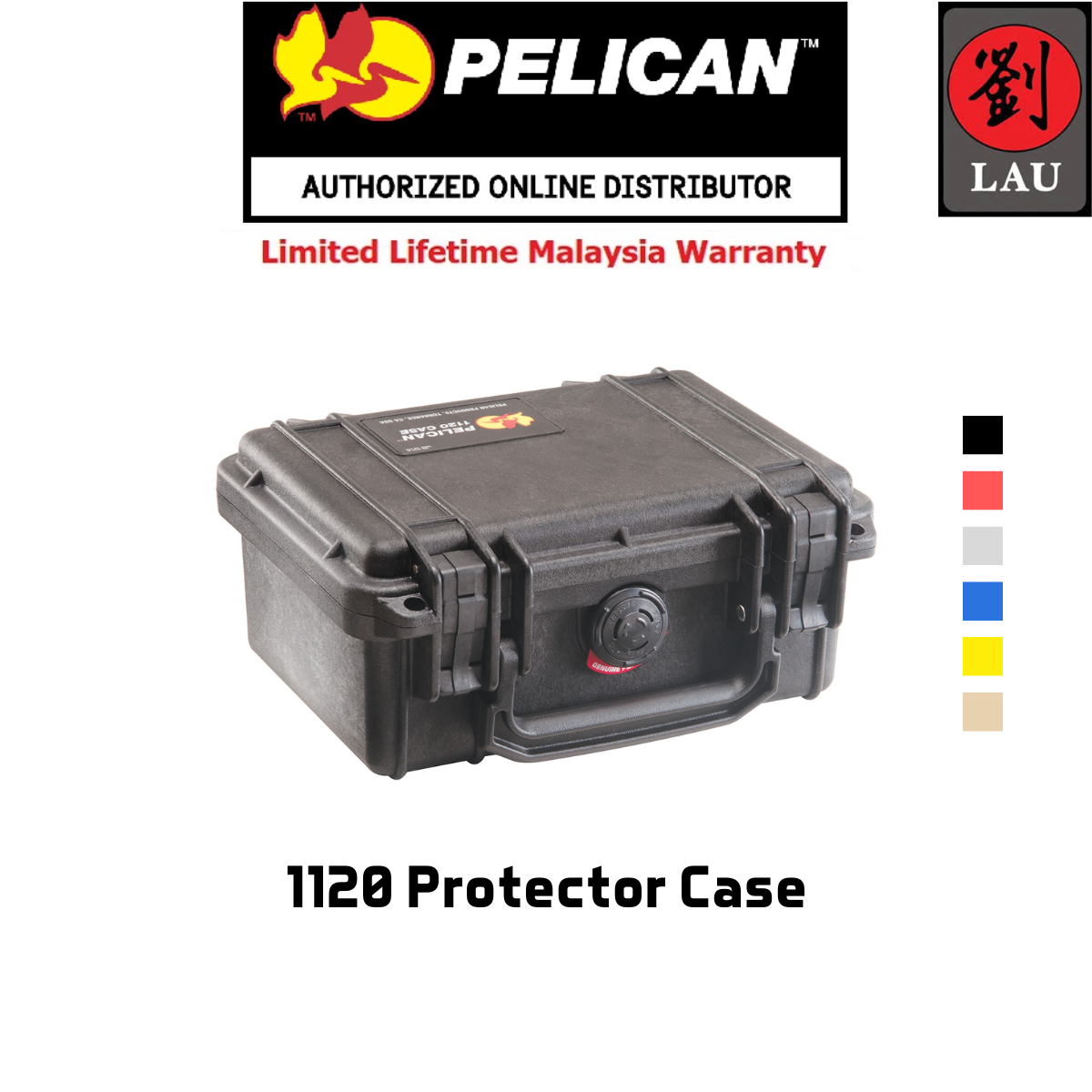 Pelican 1120 Protector Case with Foam - Black