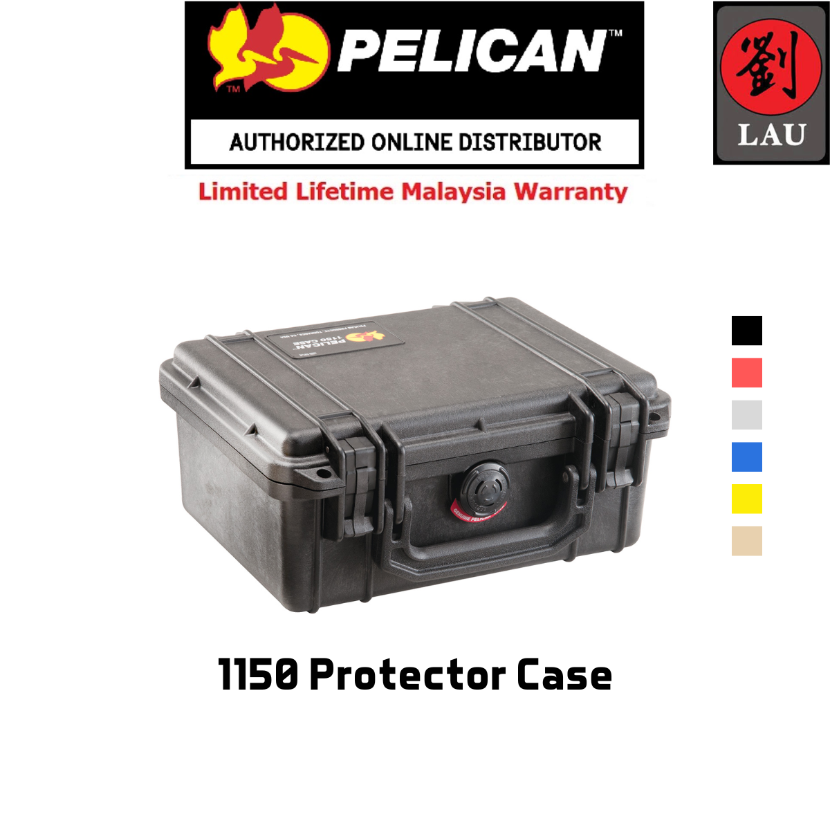 Pelican 1150 Protector Case - Black