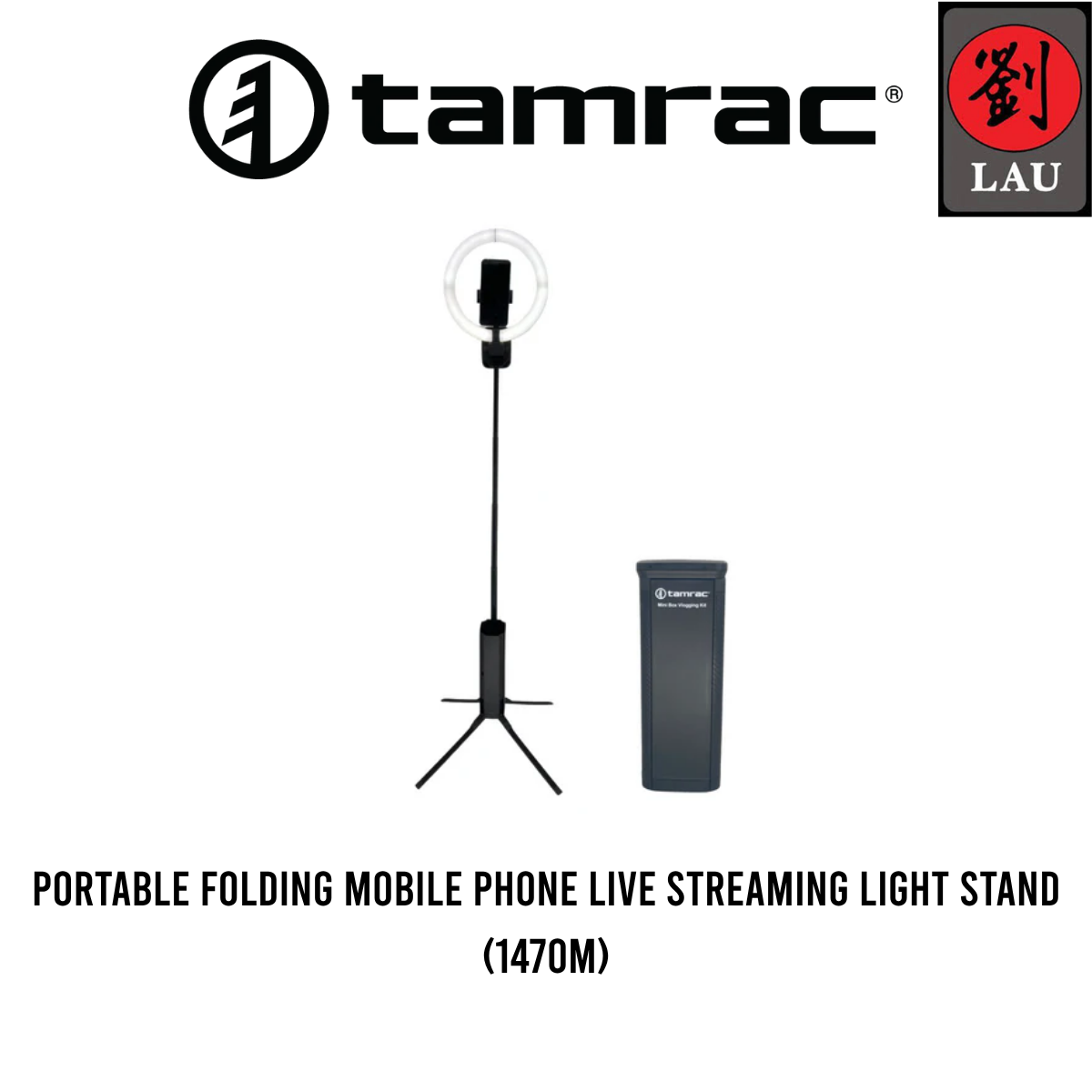 Tamrac Adventure 1470M Foldable Vlog Light Stand for Live Stremming / Makeup MUA / Content