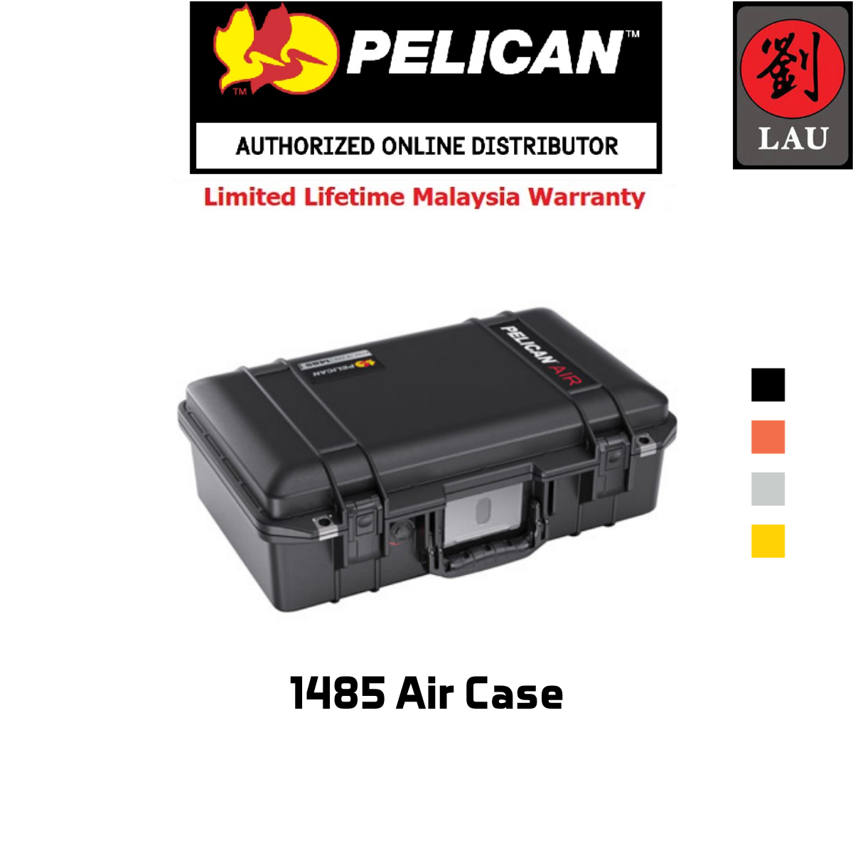 Pelican 1485 Air Case with Foam - Assorted Colours