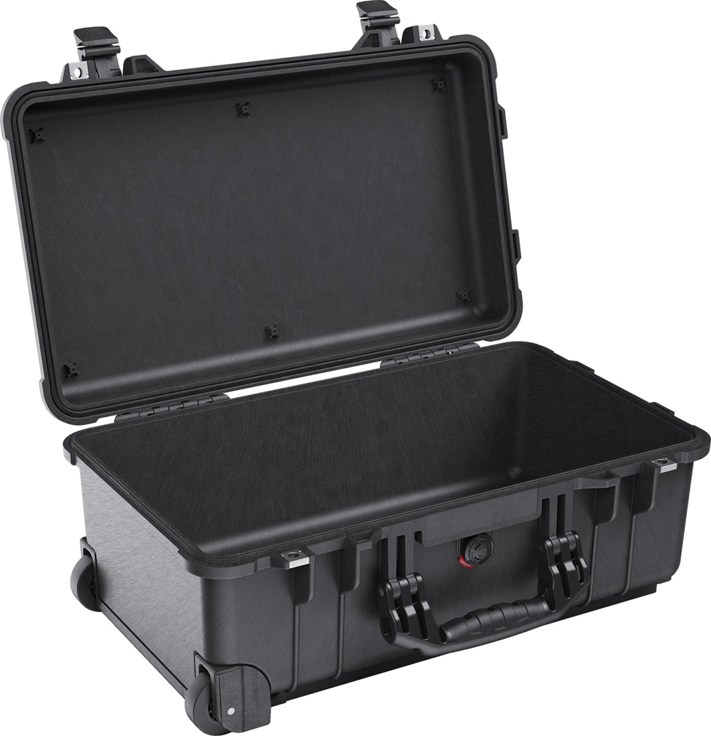 Pelican 1510 Wheeled Protector Carry-on Case with Trekpak/Divider/Foam/No Foam - Assorted Colours