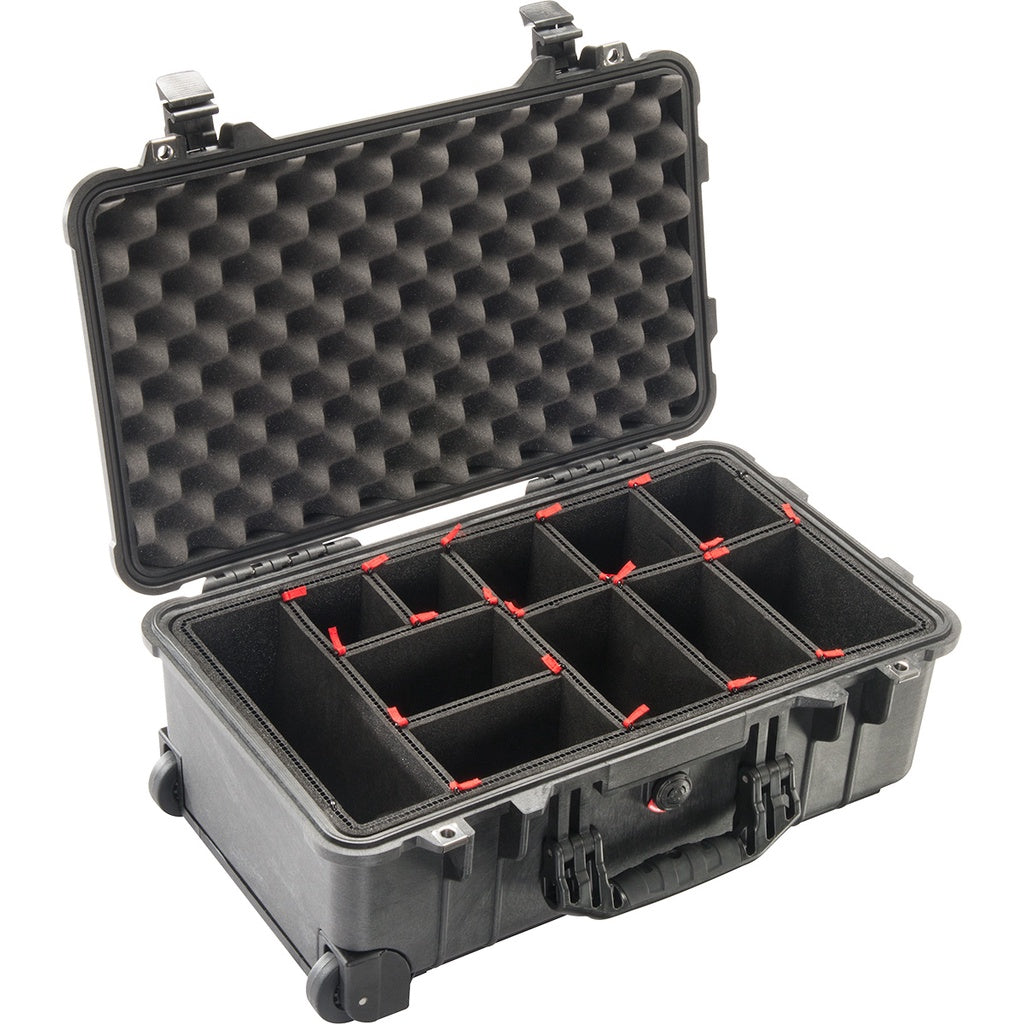 Pelican 1510 Wheeled Protector Carry-on Case with Trekpak/Divider/Foam/No Foam - Assorted Colours