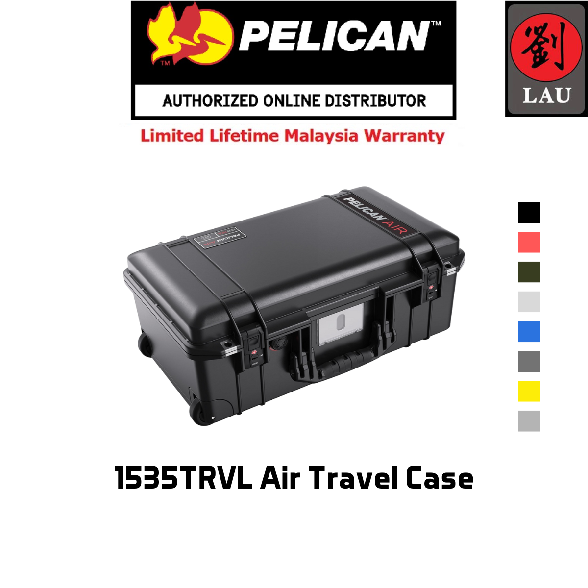 Pelican 1535TRVL Air Travel Case -  Black