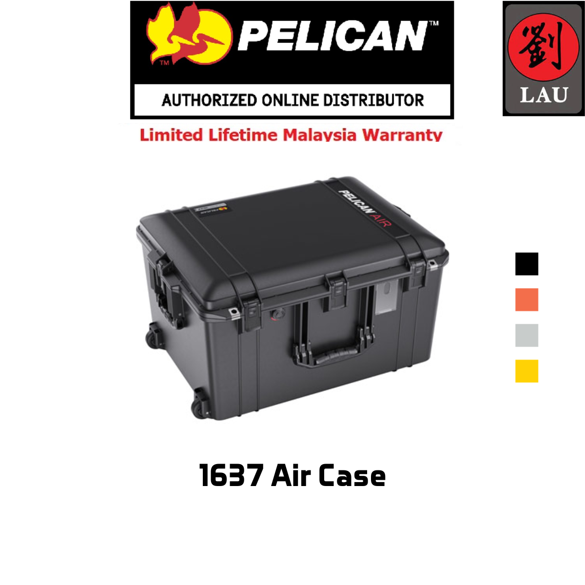 Pelican 1637 Protector Carry-On Case With Foam - Assorted Colours