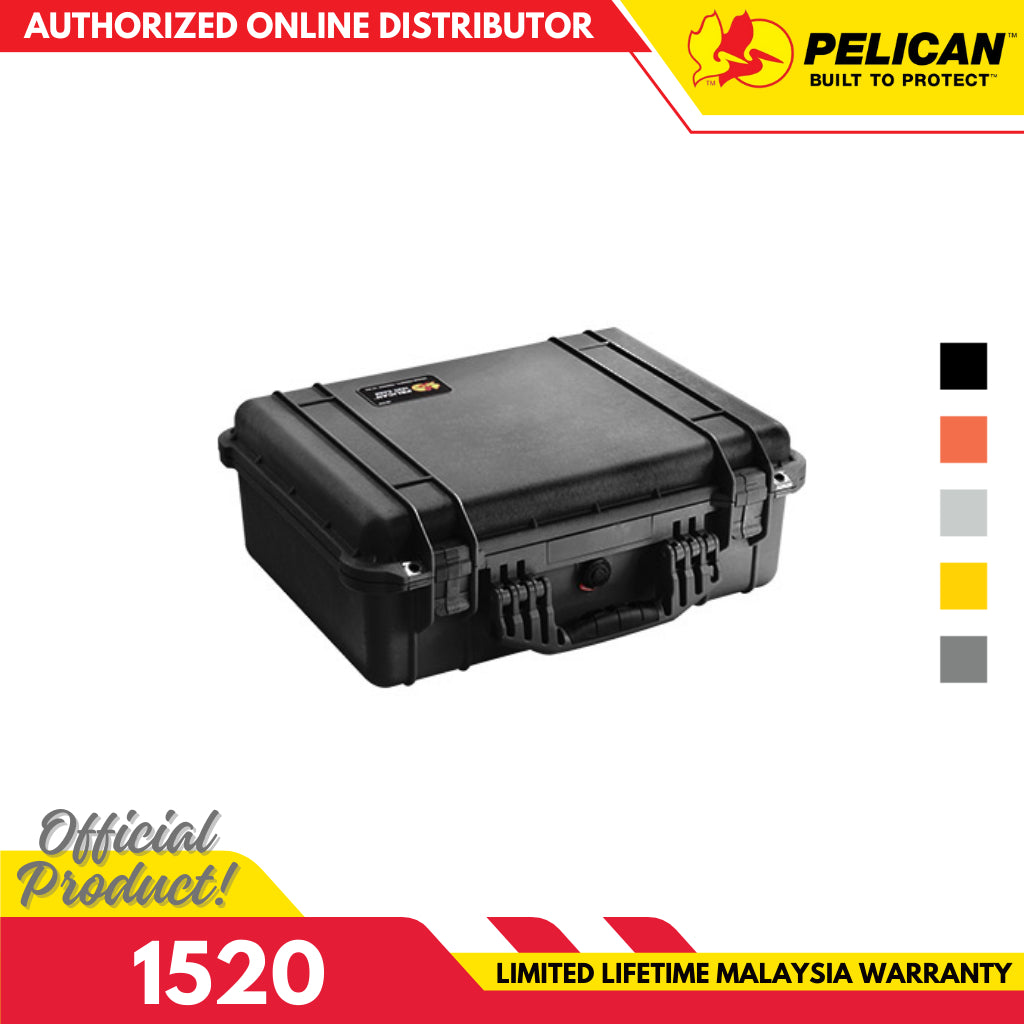 Pelican 1520 Protector Case with Foam - Black