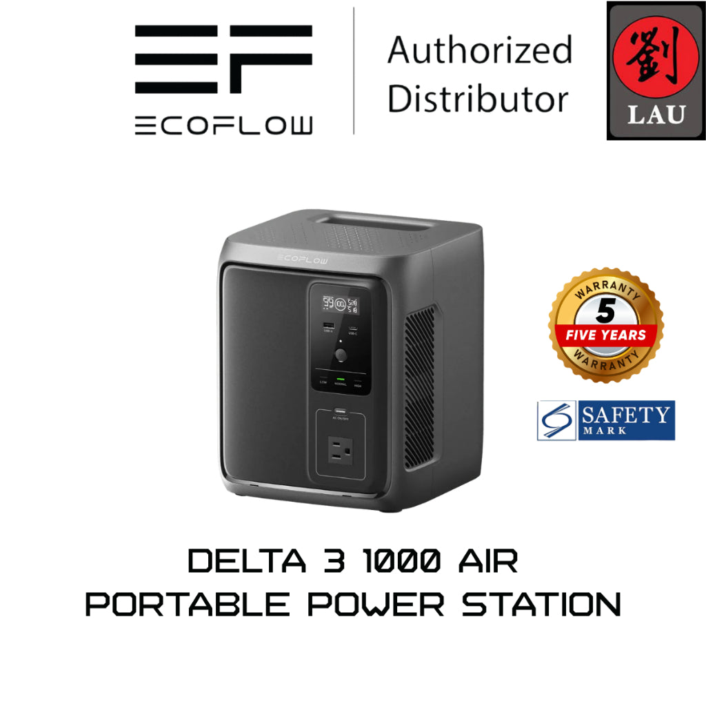 EcoFlow DELTA 3 1000 Air (10ms UPS) Portable Power Station
