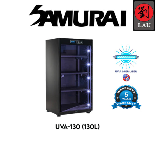 Samurai Dry Cabinet UVA-130 (130L) UV Sterilization Anti Bacterial Mould - 5 Years Warranty