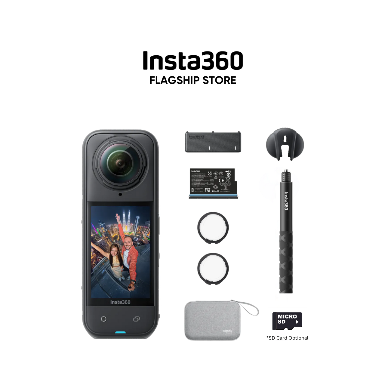 Insta360 New X5 8K 360 Video 72MP