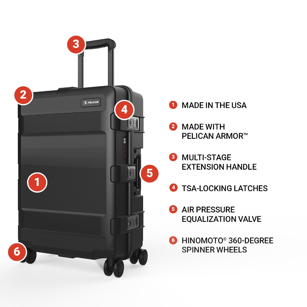 Pelican 22''/25''/30" ATX Check-In Hard-Sided Luggage