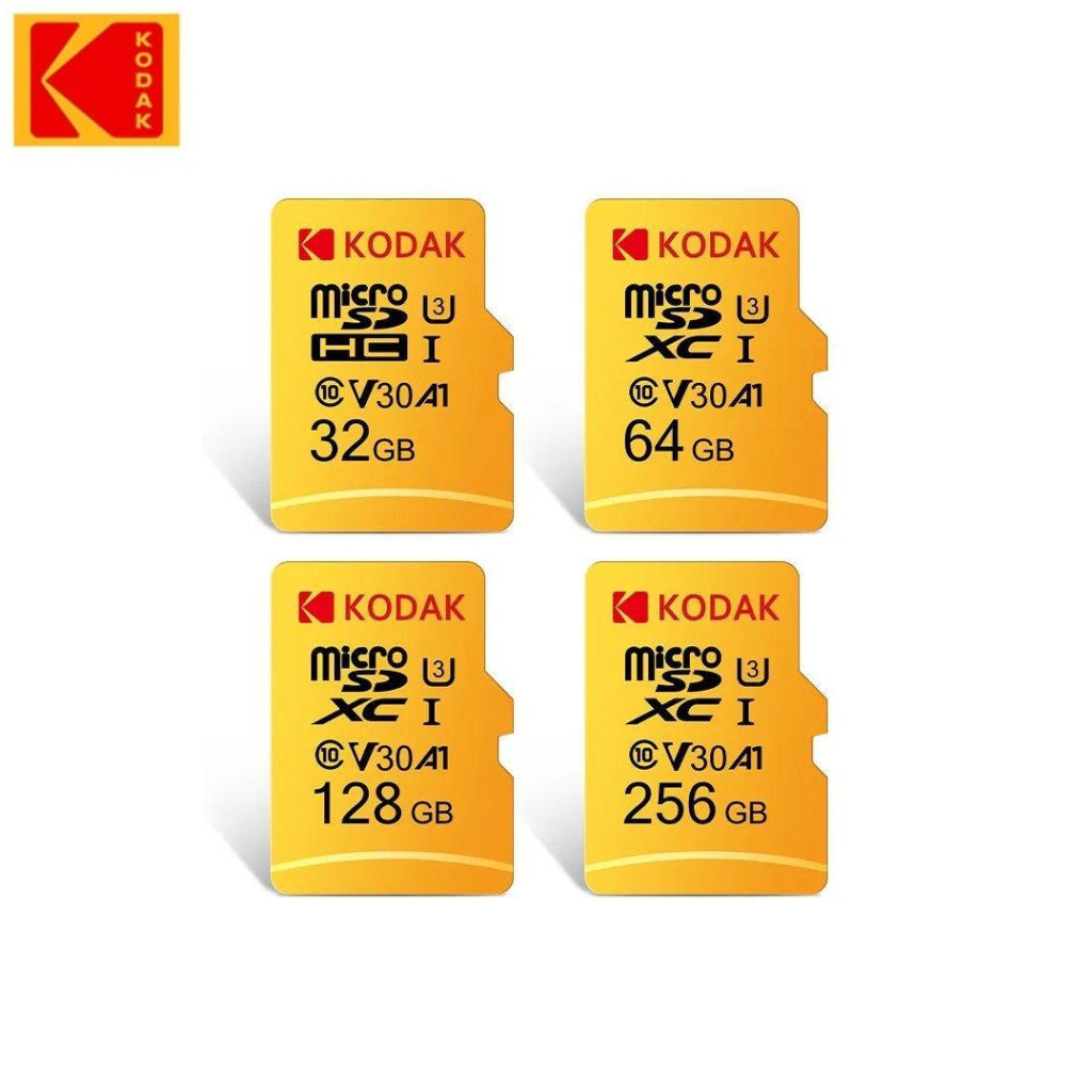 KODAK MicroSD Card with Adapter Ultra Performance Class 10 UHS-I U3 V30 A1 Memory Card