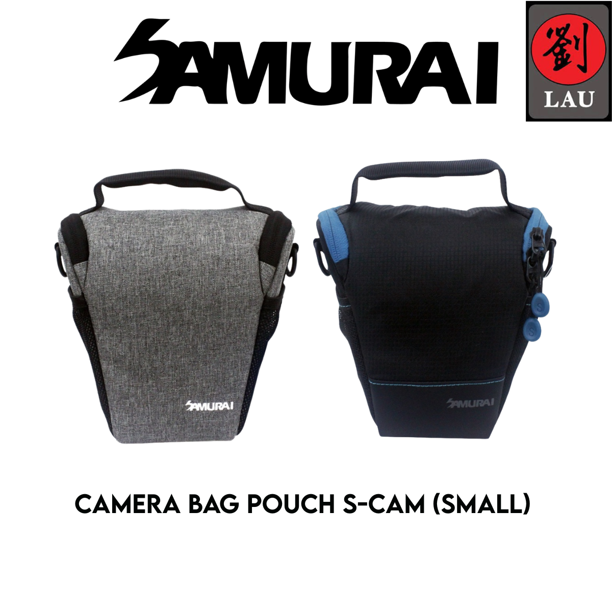 Samurai Camera Bag Pouch S-Cam-01/02 Small - Black/Gray