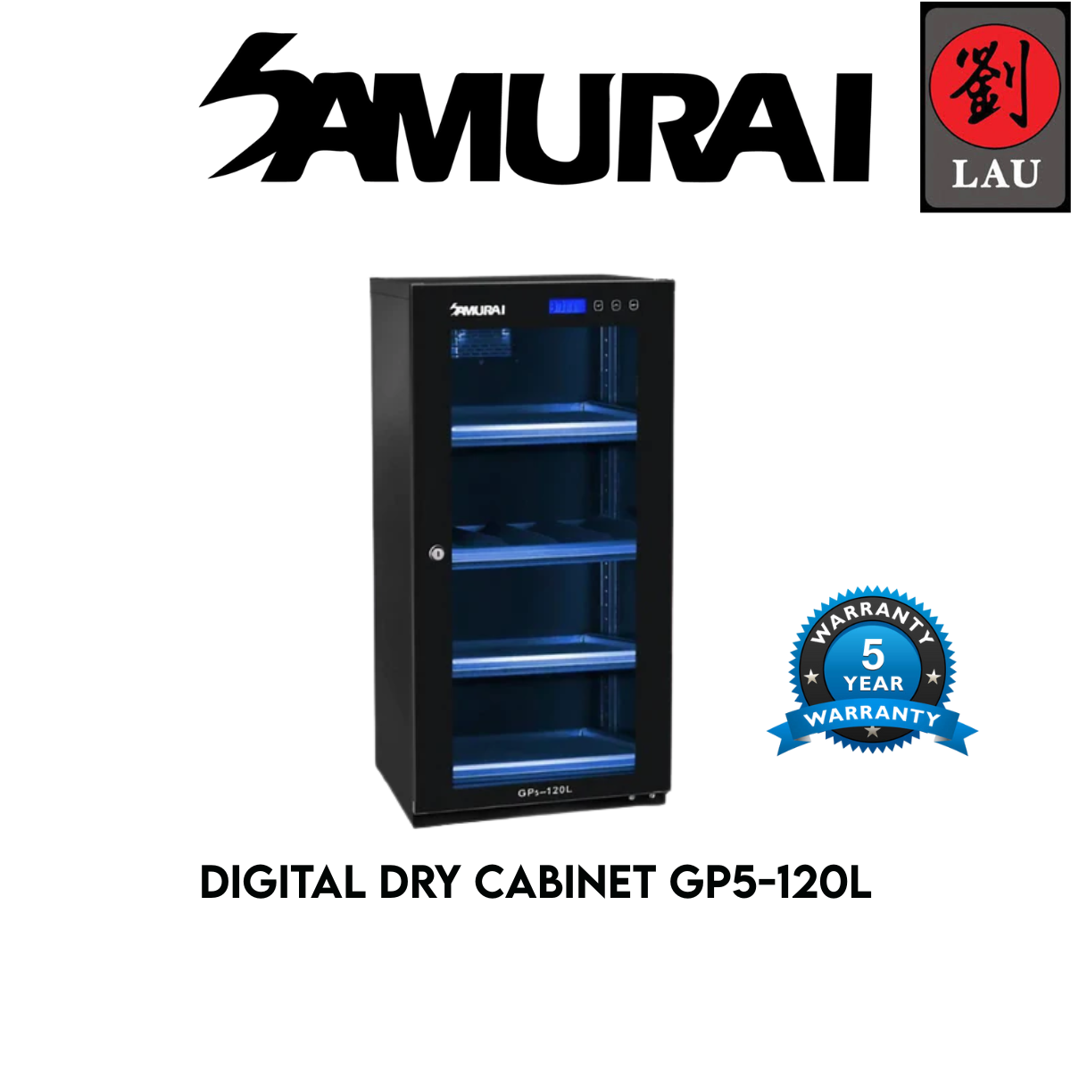 Samurai Dry Cabinet GP5 (120L) 5 Years Warranty