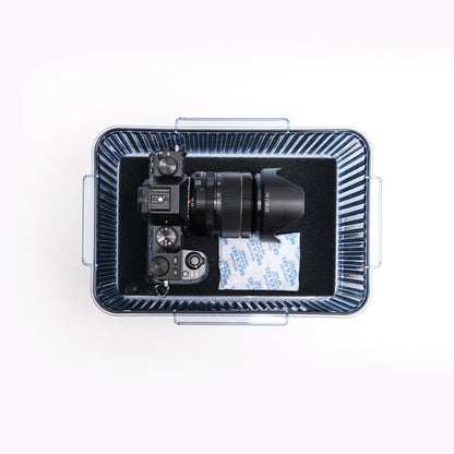 Samurai Dry Box F380 Blue/Grey with Free Blue Silica Gel Bottle (500g)