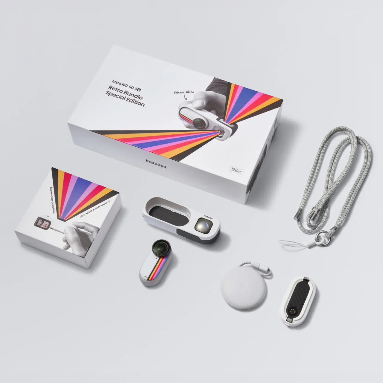 Insta360 GO 3S Retro Bundle Action Camera Special Edition - Let's Go Retro