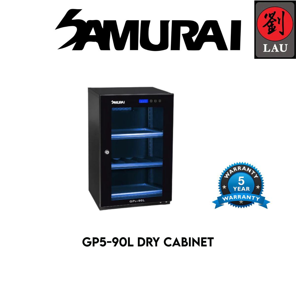 Samurai Dry Cabinet GP5 (90L) 5 Years Warranty