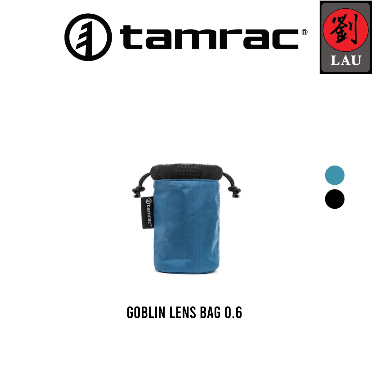 Tamrac Goblin Lens Pouch 0.6 (Black/Ocean)