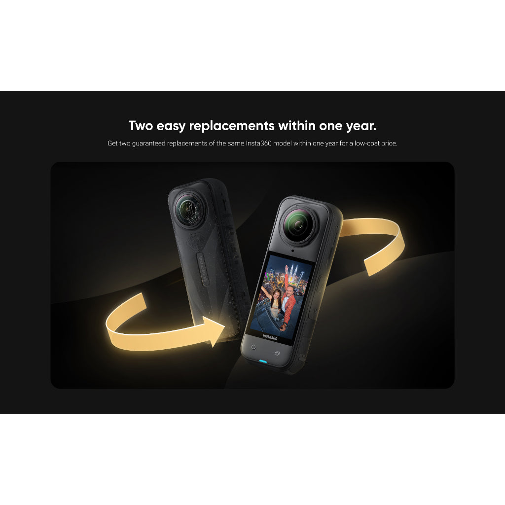 Insta360 FlexiCare For X5, X4 Air, X4, GO Ultra, GO 3S, Ace Pro 2, Flow 2 Pro - Accidental Damage Replacement Insurance