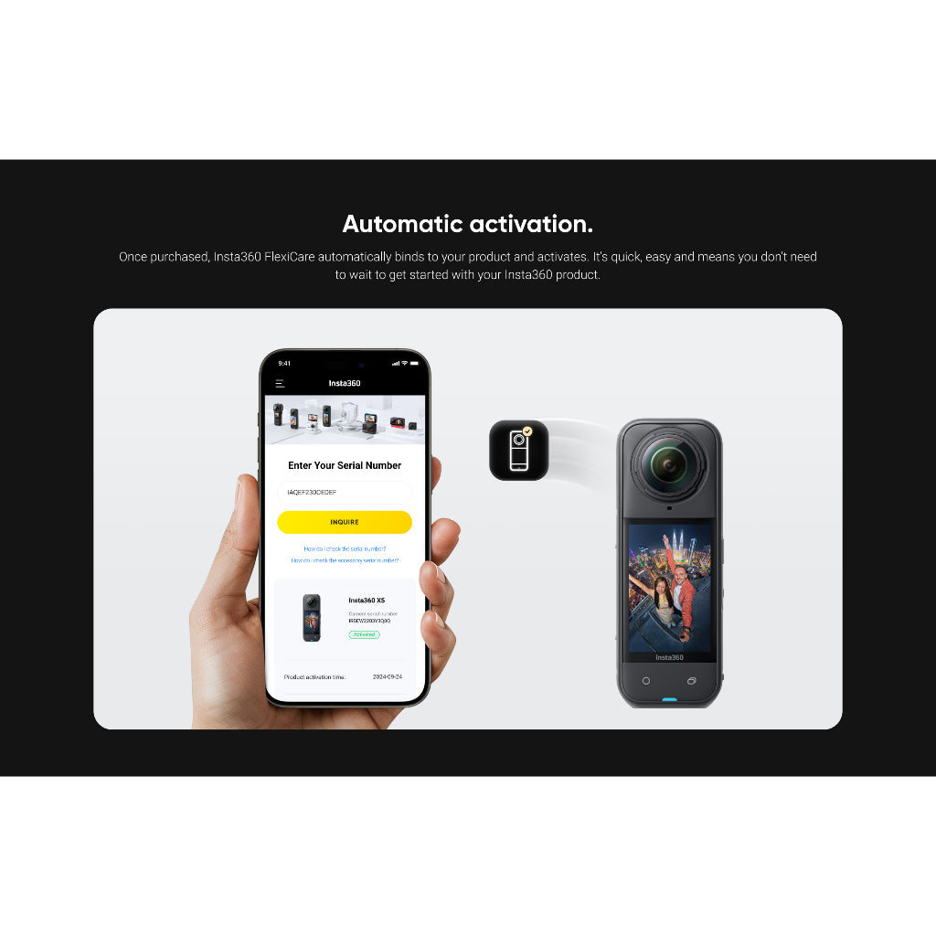 Insta360 FlexiCare For X5, X4 Air, X4, GO Ultra, GO 3S, Ace Pro 2, Flow 2 Pro - Accidental Damage Replacement Insurance
