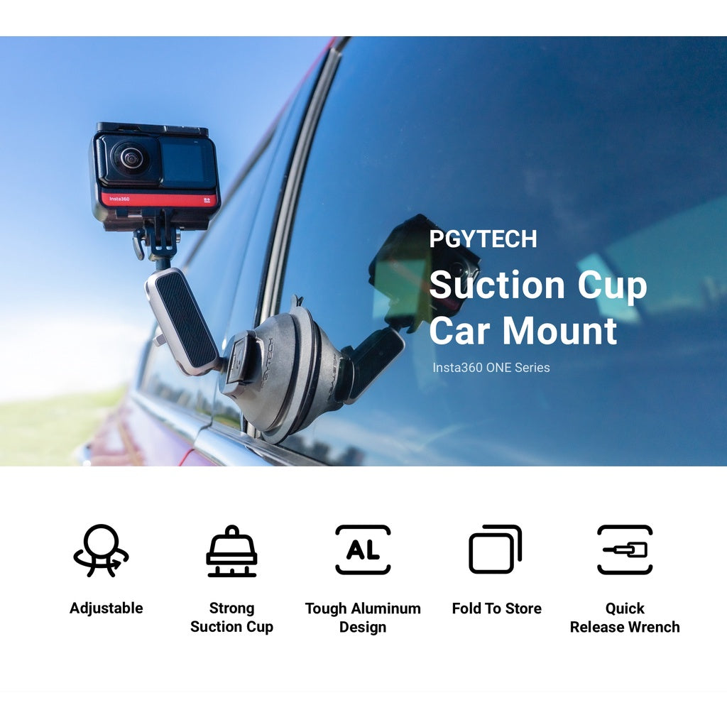 Insta360 Suction Cup Car Mount For X5/Ace Pro 2/GO 3S/X4/Ace Pro/Ace/X3/One Rs/Go 3/Go 2/One X2/One R/One X/One