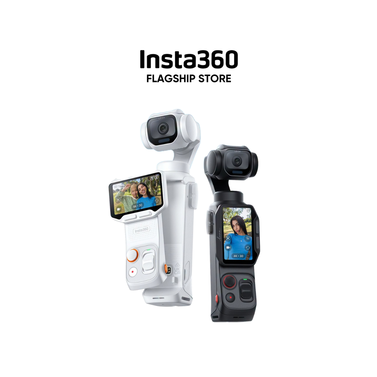 [NEW] Insta360 Luna Pro - 8K Vlogging Camera with Leica Lens, Pocket Gimbal Camera, 1" 8K Sensor, Dual AI Chip, Detachable 2" OLED Touchscreen