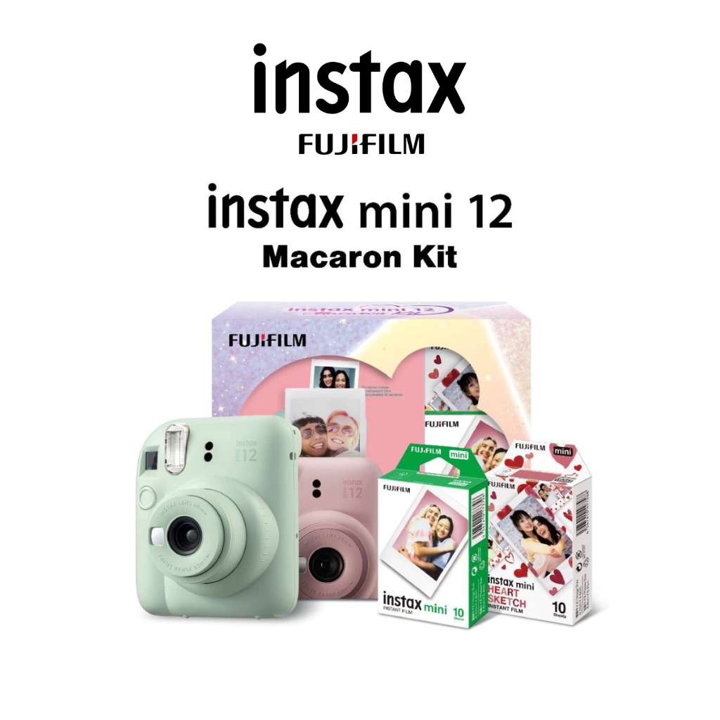 Fujifilm instax mini 12 Camera / Soft Bundle / Butterbear Kit / MelloBuddies Kit / Macaron Kit