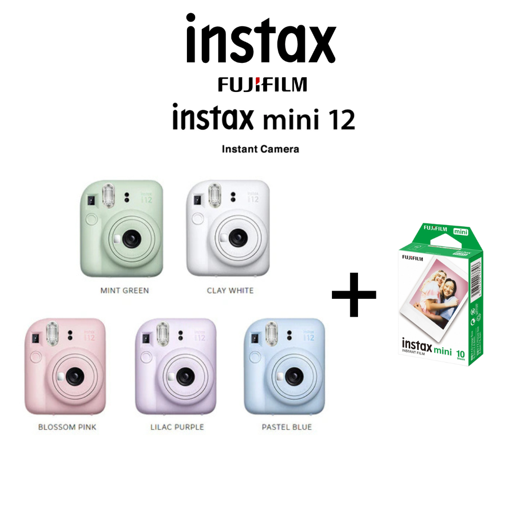 Fujifilm instax mini 12 Camera / Soft Bundle / Butterbear Kit / MelloBuddies Kit / Macaron Kit