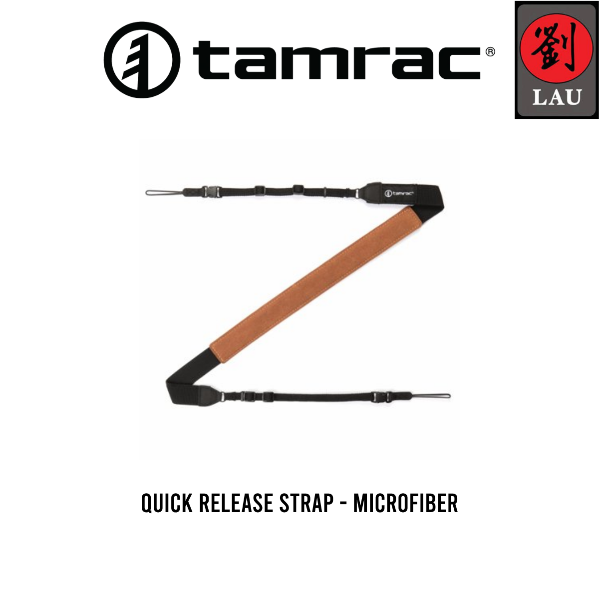 Tamrac Camera Quick Release Strap - Microfiber (Black/Brown)
