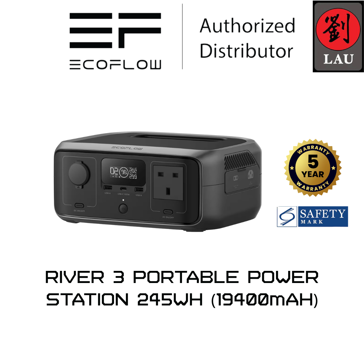 EcoFlow RIVER 3 Portable Power Station Power Generator 19400mAh