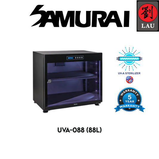 Samurai Dry Cabinet UVA-088 (88L) UV Sterilization Anti Bacterial Mould - 5 Years Warranty