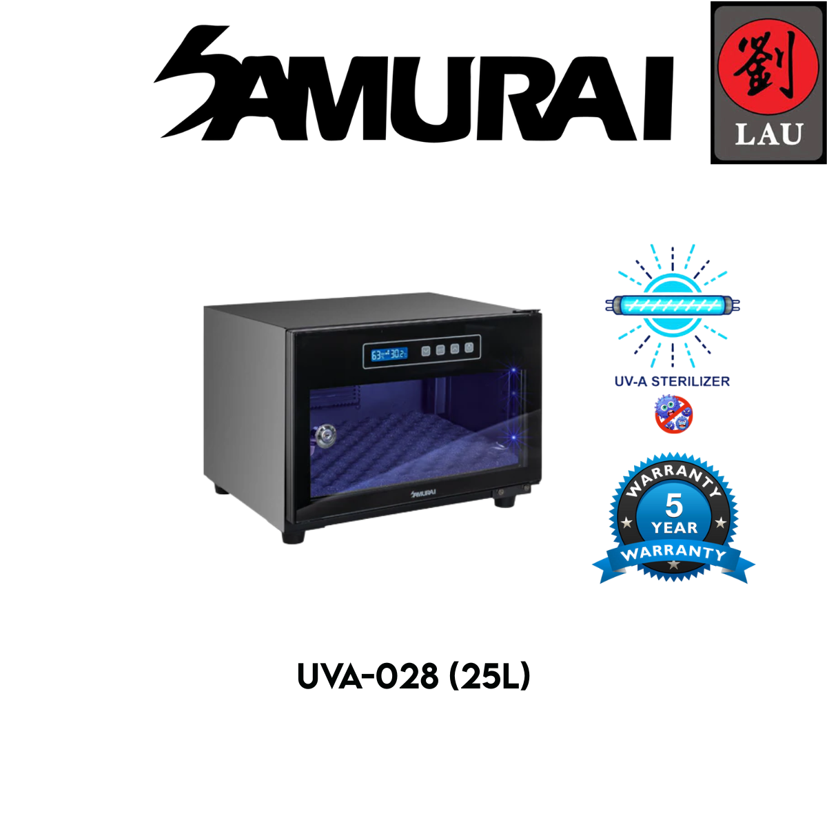 Samurai Dry Cabinet 25L (UVA-028) UVA Sterilization with 5 years warranty
