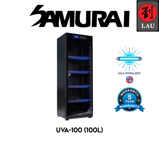 Samurai Dry Cabinet UVA-100 (100L) UV Sterilization Anti Bacterial Mould - 5 Years Warranty