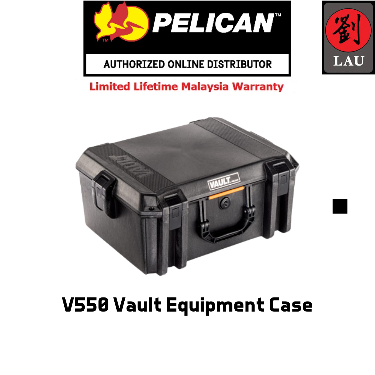 Pelican V550 Vault Equipment Case - Black