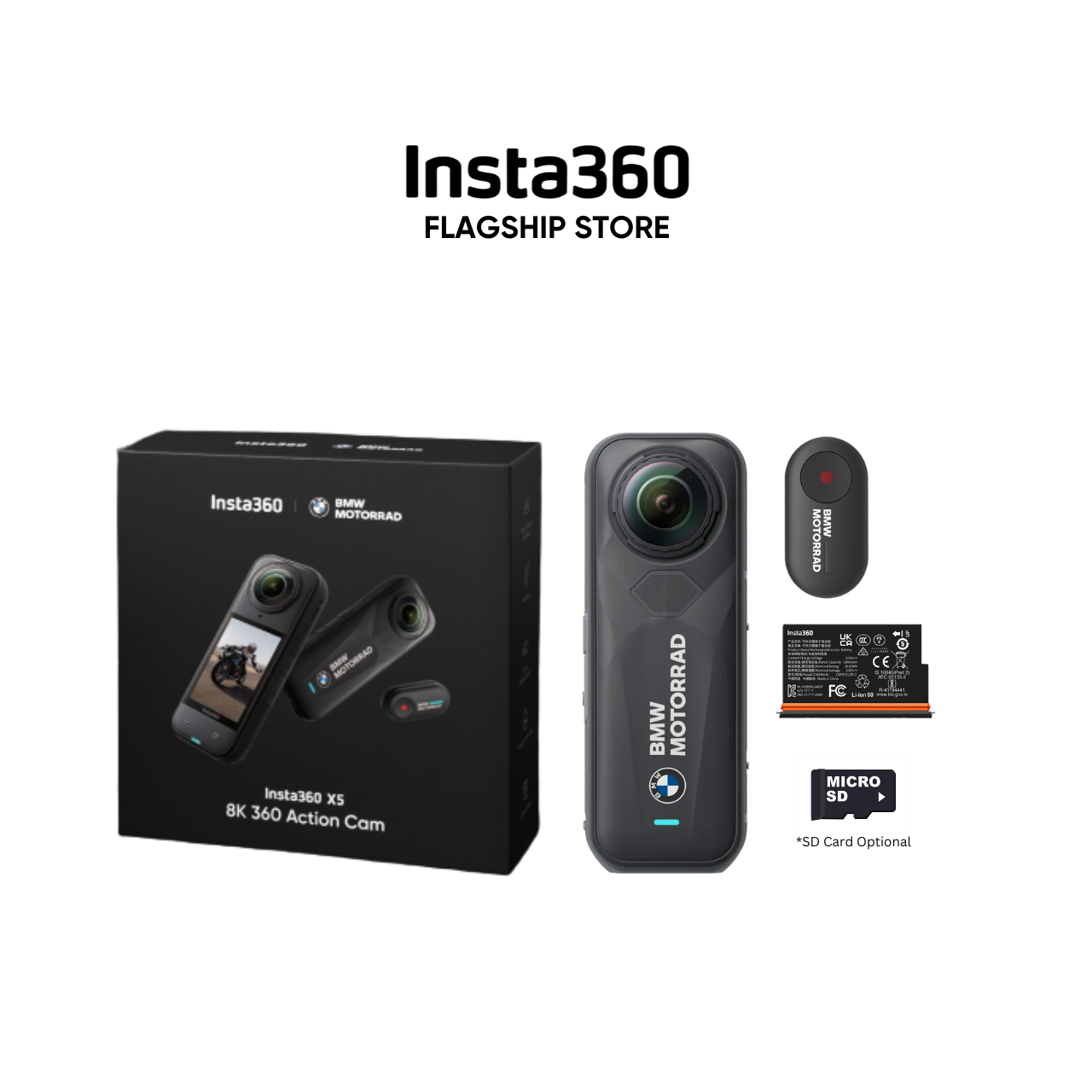 Insta360 New X5 8K 360 Video 72MP