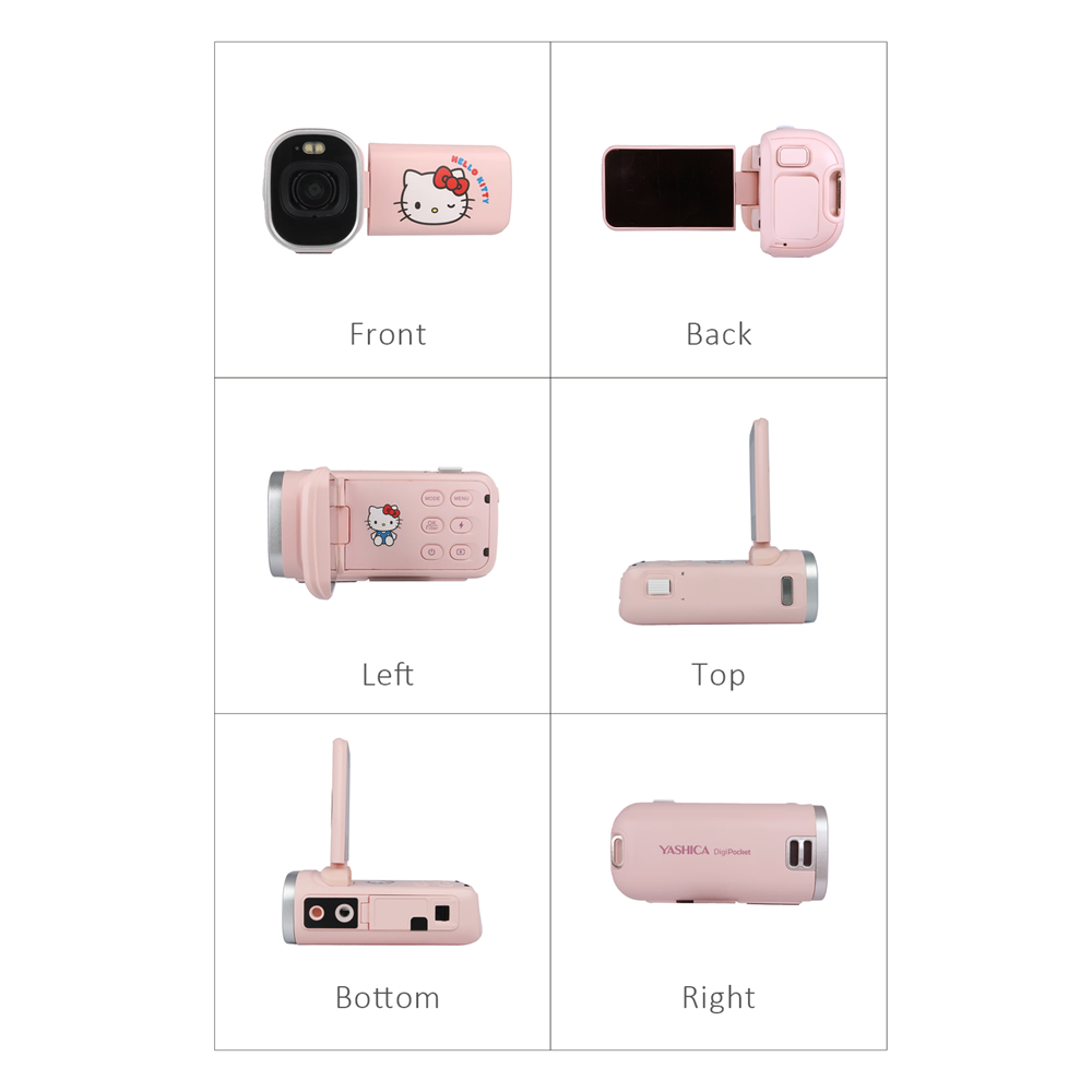 YASHICA x Hello Kitty DigiPocket Camcorder (Pink) [1-YEAR WARRANTY]