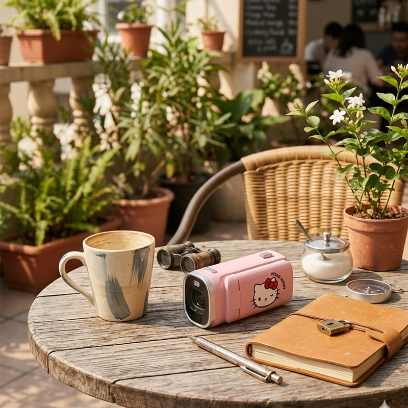 YASHICA x Hello Kitty DigiPocket Camcorder (Pink) [1-YEAR WARRANTY]