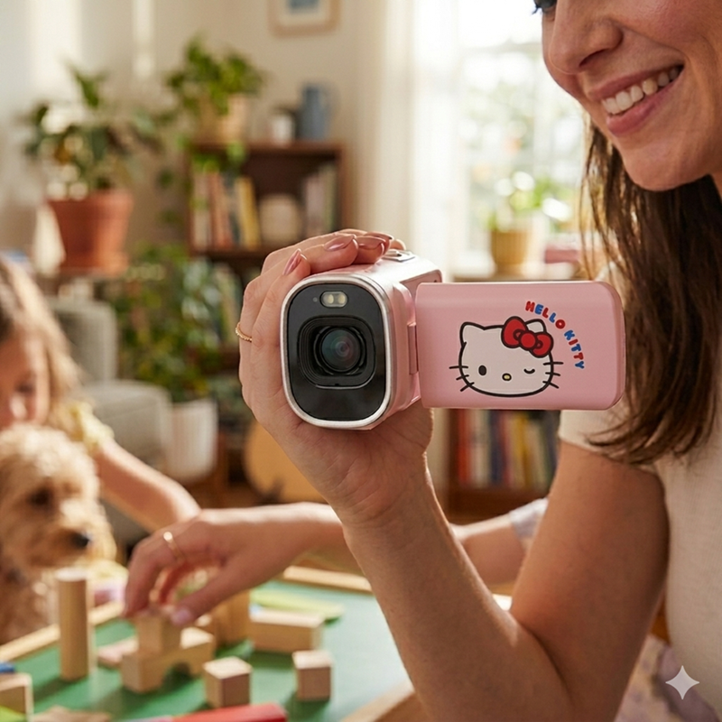 YASHICA x Hello Kitty DigiPocket Camcorder (Pink) [1-YEAR WARRANTY]