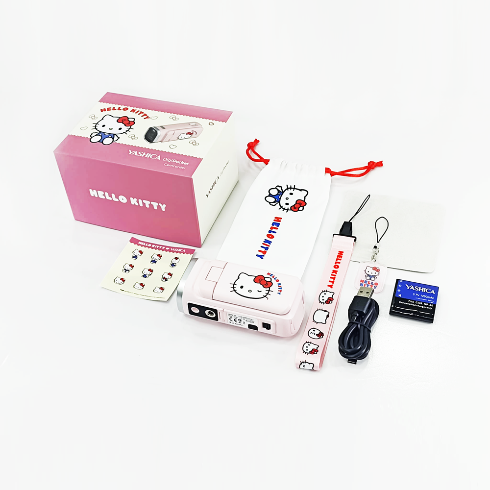 YASHICA x Hello Kitty DigiPocket Camcorder (Pink) [1-YEAR WARRANTY]