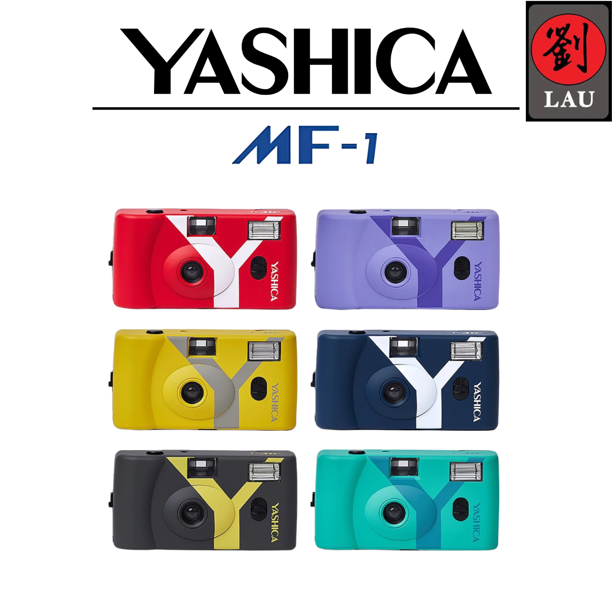 Yashica MF-1 Snapshot Art Camera Set with Flash Reusable Film Camera