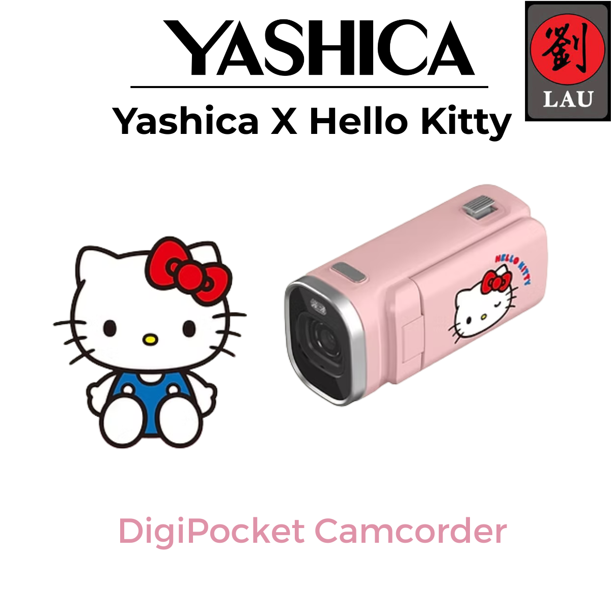 YASHICA x Hello Kitty DigiPocket Camcorder (Pink) [1-YEAR WARRANTY]
