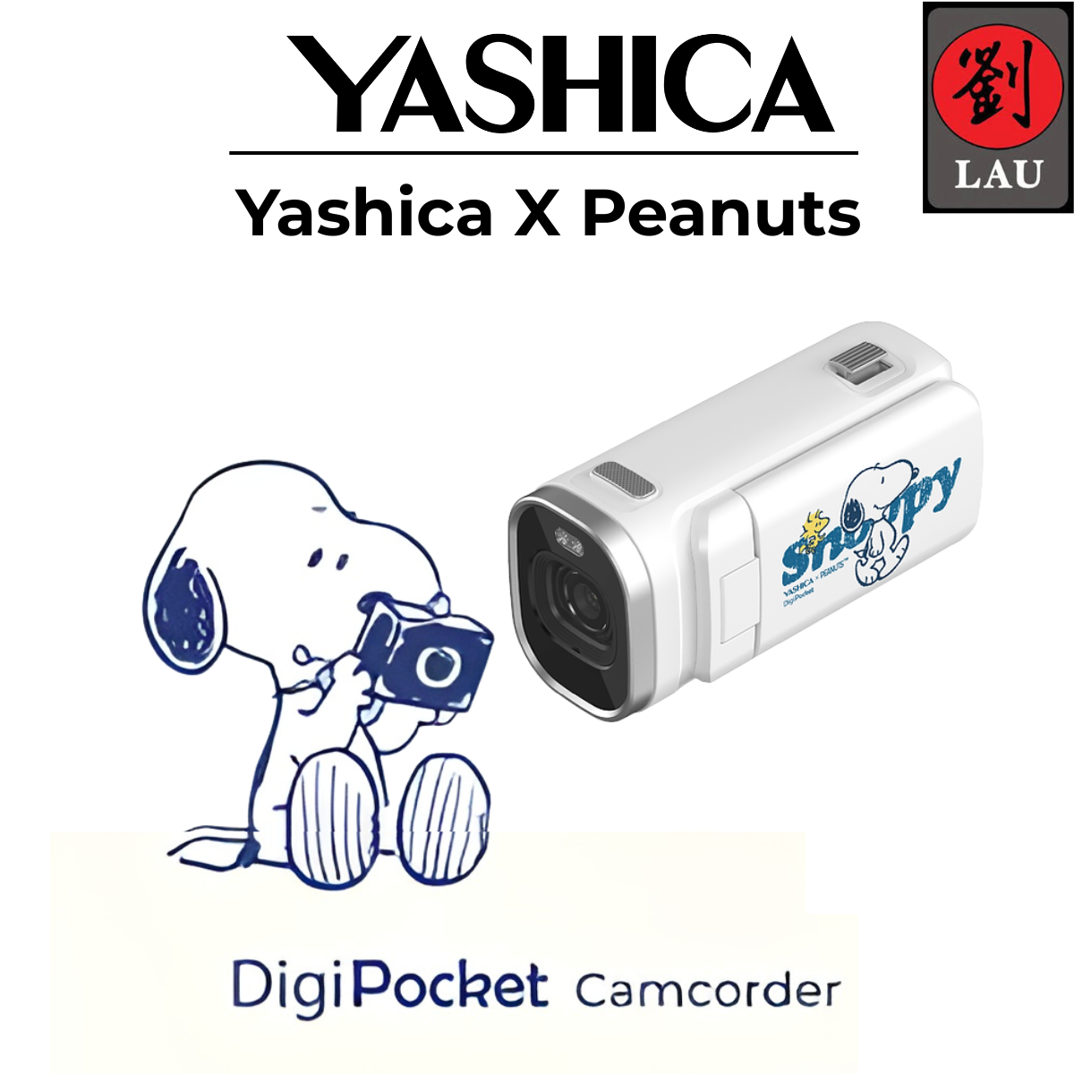 Yashica x Peanuts DigiPocket Camcorder [1-YEAR WARRANTY]