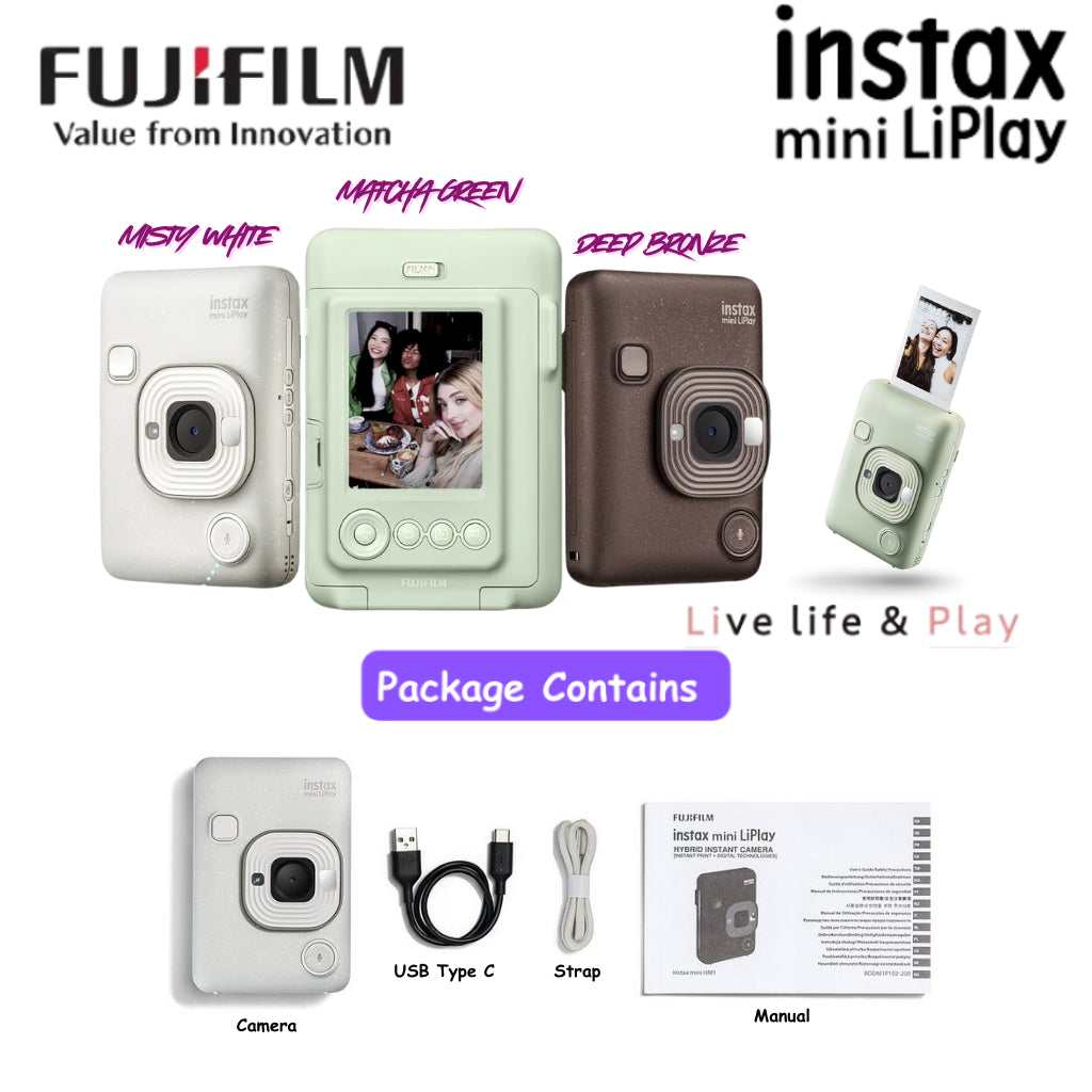 Fujifilm Instax Mini LiPlay Hybrid Instant Camera