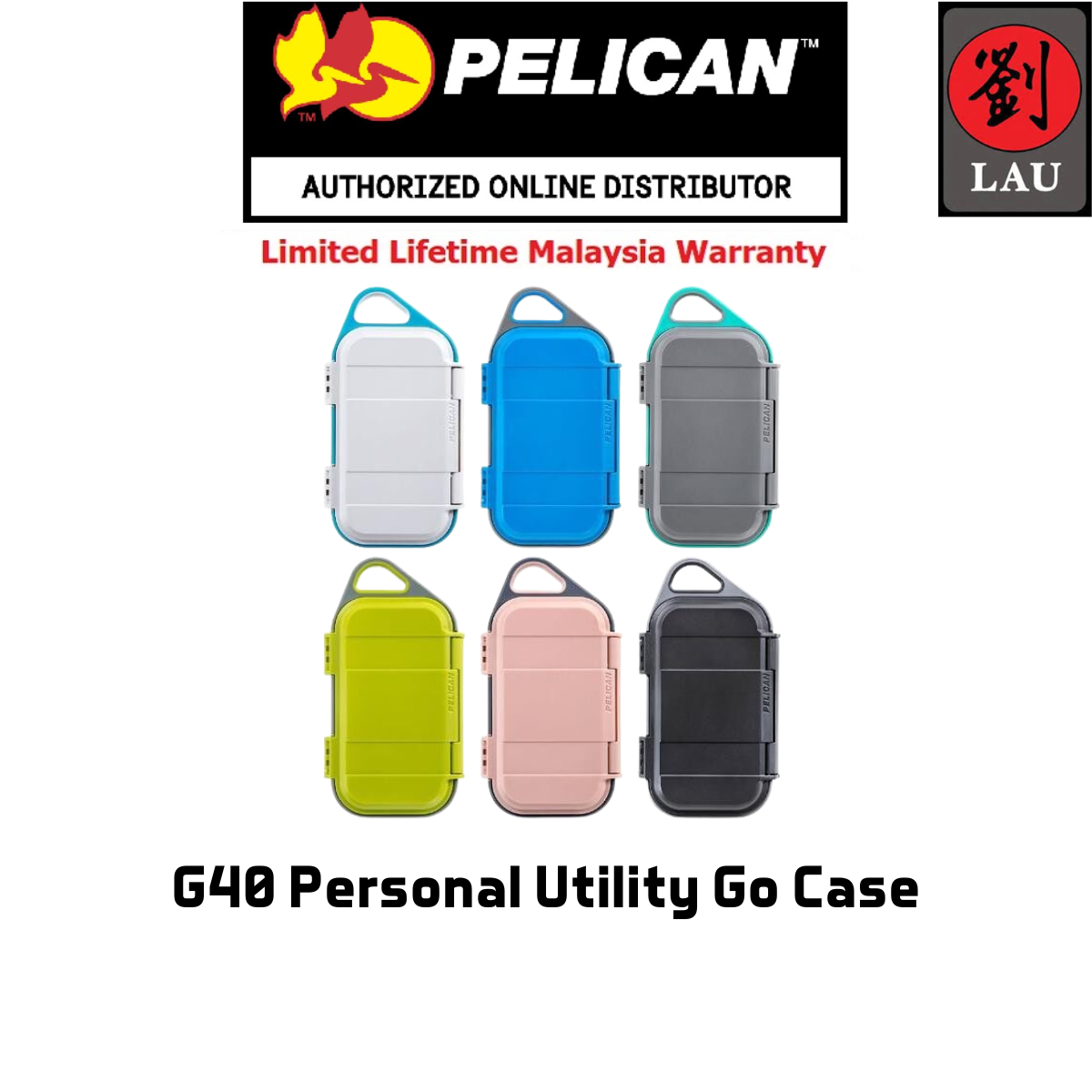 Pelican G40 Personal Utility Go Case - Assorted Colours