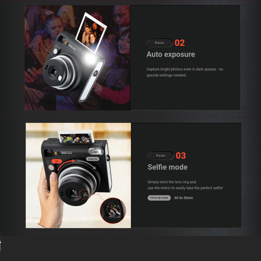 Fujifilm Instax Camera Square SQ 40