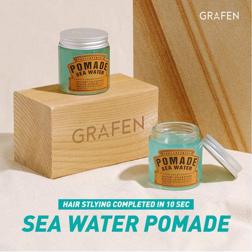 [READY STOCK] Grafen Sea Water Pomade / Neat Water Pomade 100g