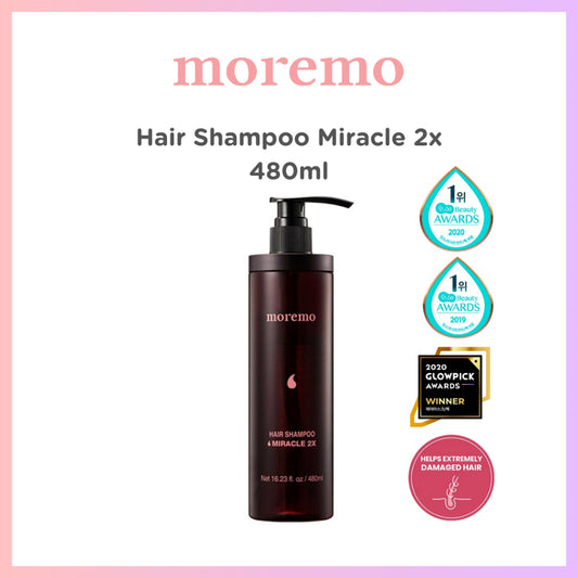 [READY STOCK] Moremo Hair Shampoo Miracle 2X 480ml