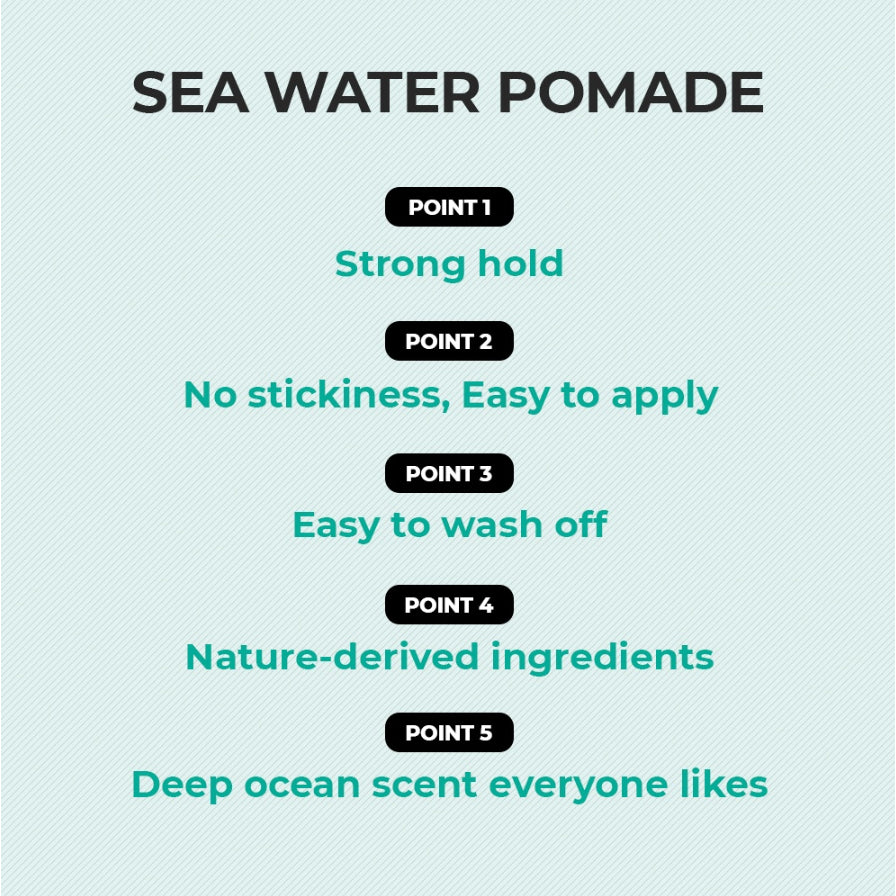 [READY STOCK] Grafen Sea Water Pomade / Neat Water Pomade 100g