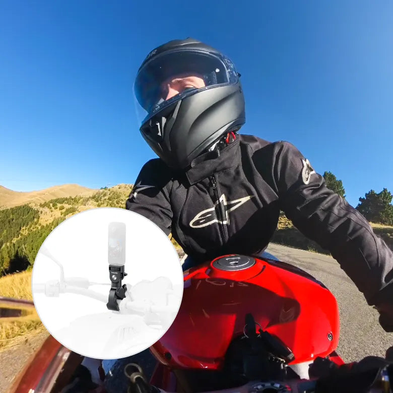 Insta360 Heavy Duty Clamp Motorcycle For X4 Air/GO Ultra/X5/Ace Pro 2/X4/Ace Pro/Ace/X3/Go3/One RS (4K/Twin)